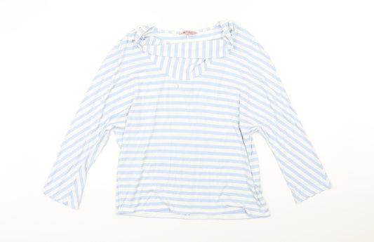 Womens UK Size 18 Phase Eight Blue Basic T-Shirt