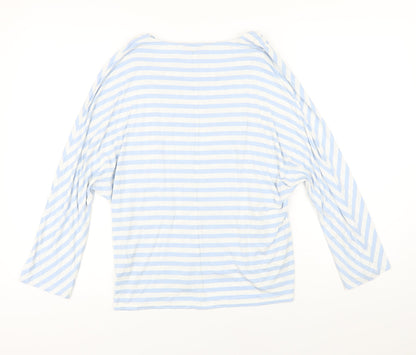 Womens UK Size 18 Phase Eight Blue Basic T-Shirt