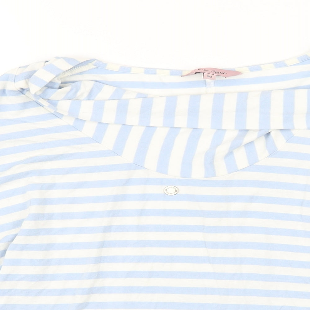 Womens UK Size 18 Phase Eight Blue Basic T-Shirt