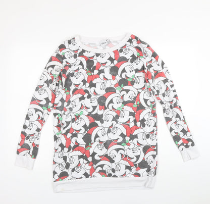 Womens UK Size 12 Disney Multicoloured Pullover Sweatshirt