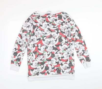 Womens UK Size 12 Disney Multicoloured Pullover Sweatshirt