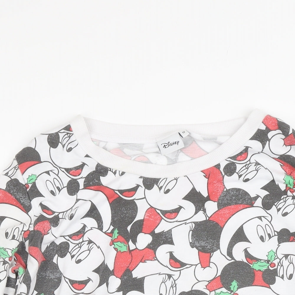 Womens UK Size 12 Disney Multicoloured Pullover Sweatshirt