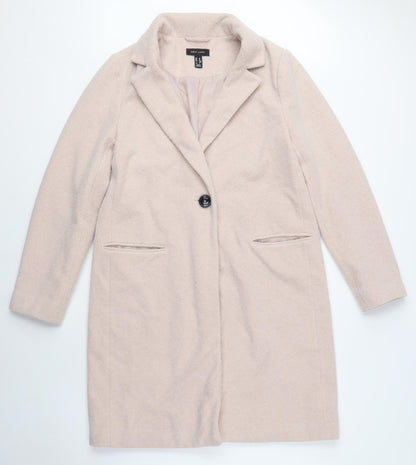 Womens UK Size 8 New Look Beige Overcoat