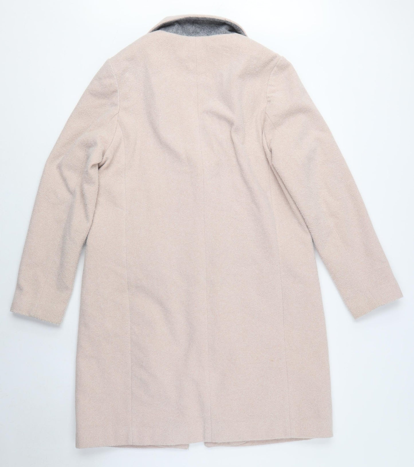 Womens UK Size 8 New Look Beige Overcoat