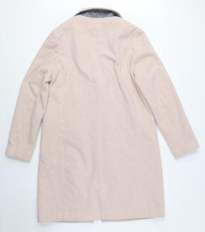 Womens UK Size 8 New Look Beige Overcoat