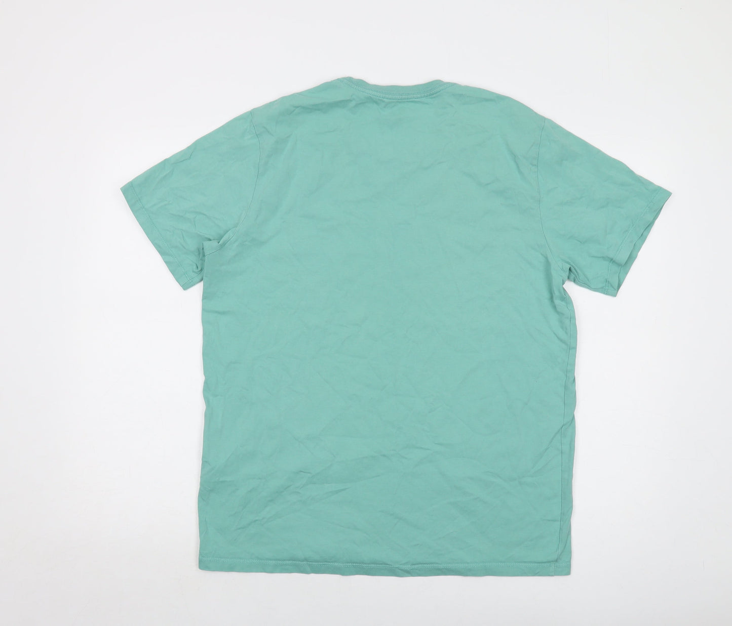 Levi's Mens Green Cotton T-Shirt Size L Crew Neck