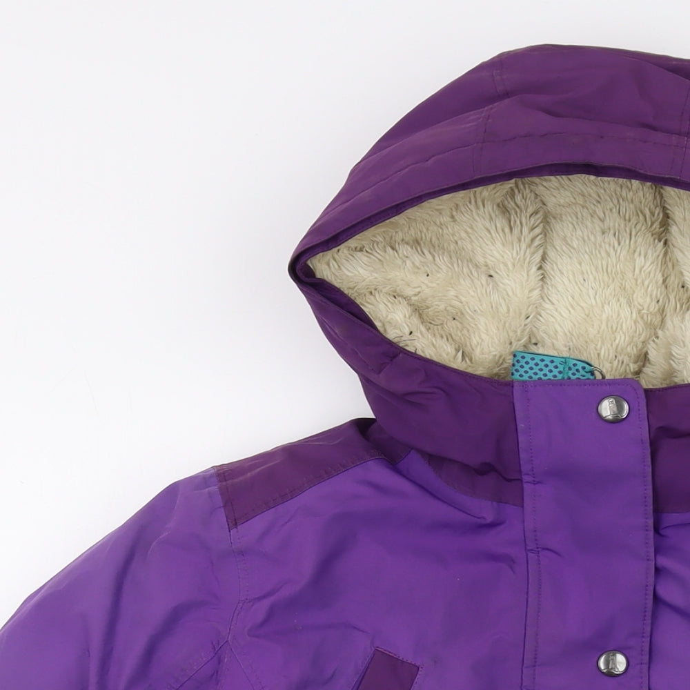 Lands' End Womens Purple Jacket Size 10 Zip