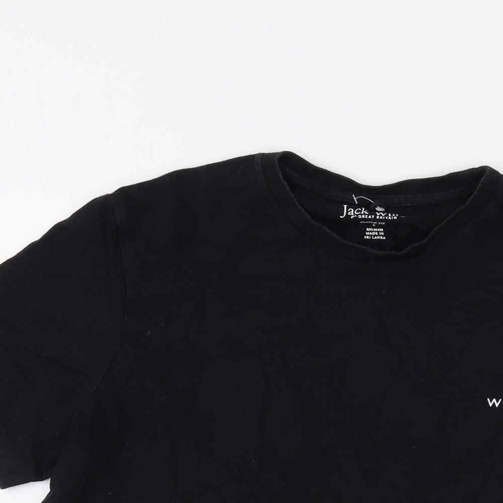 Mens UK Size S Jack Wills Black  T-Shirt