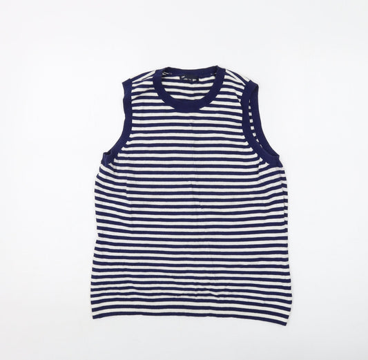 Womens UK Size L Gap Blue Basic Tank
