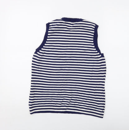Womens UK Size L Gap Blue Basic Tank