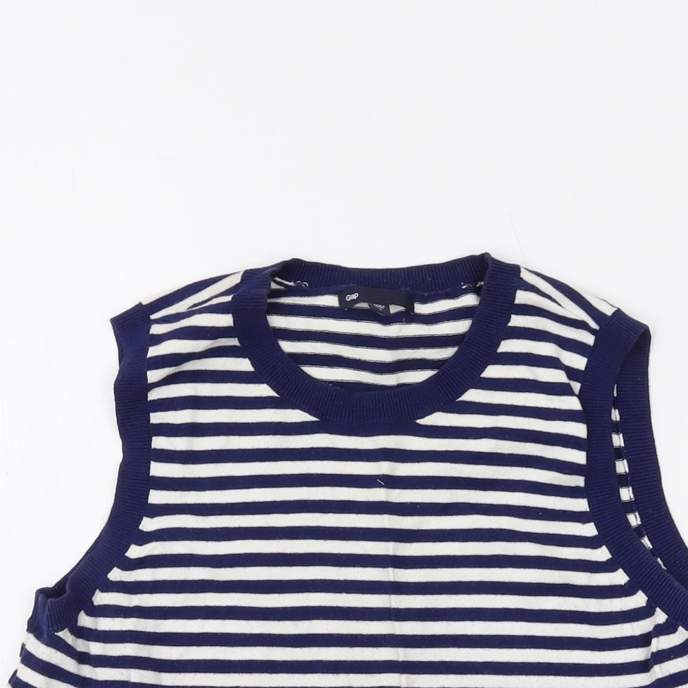 Womens UK Size L Gap Blue Basic Tank