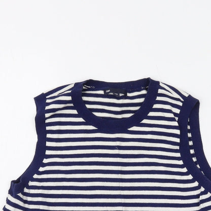Womens UK Size L Gap Blue Basic Tank