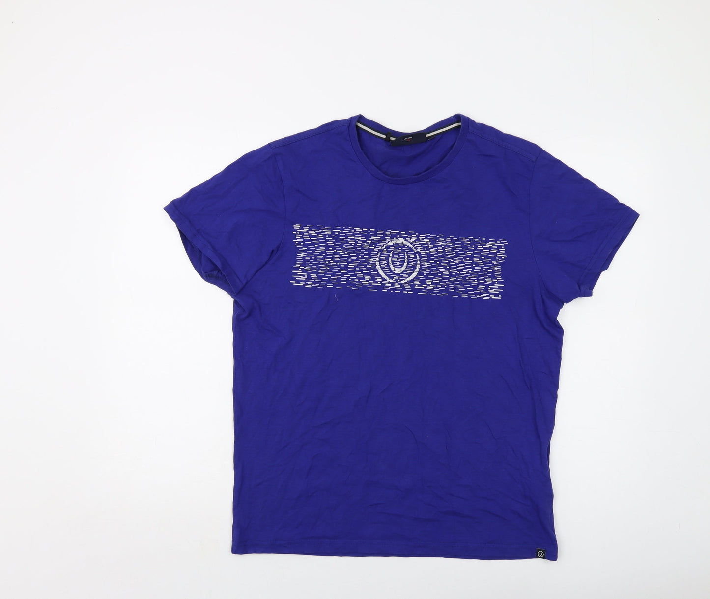 Mens UK Size L Duck and Cover Blue  T-Shirt