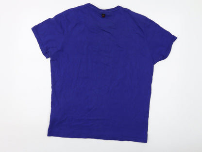 Mens UK Size L Duck and Cover Blue  T-Shirt
