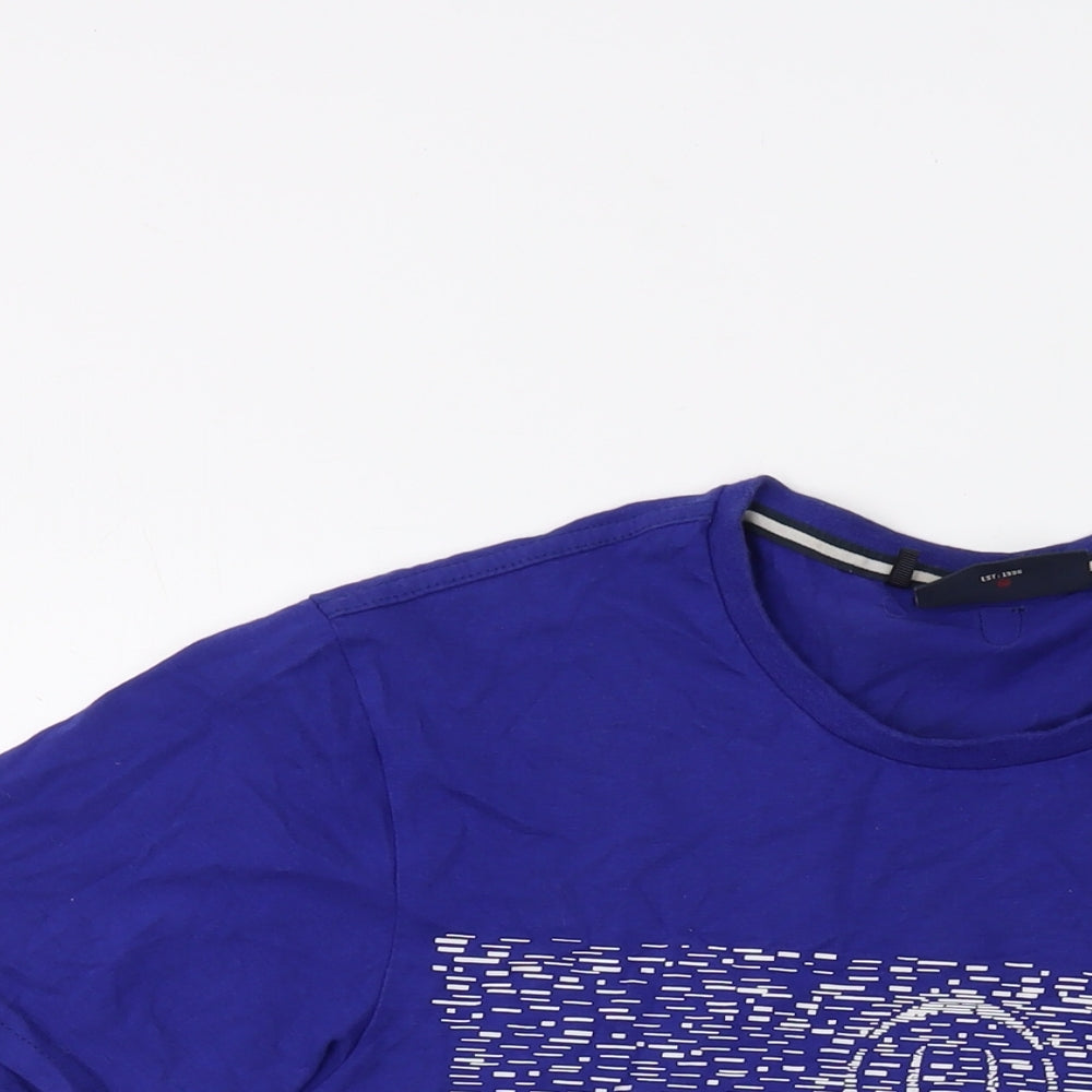 Mens UK Size L Duck and Cover Blue  T-Shirt