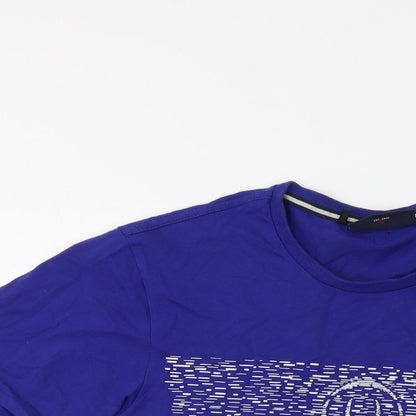 Mens UK Size L Duck and Cover Blue  T-Shirt