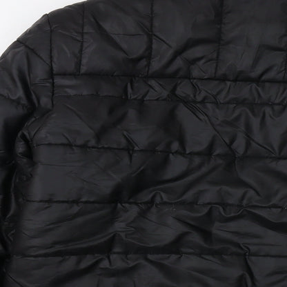 BKFF Womens Black Puffer Jacket Jacket Size 12 Zip