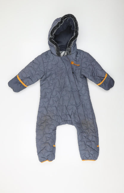 The Edge Baby Blue Jacket Snowsuit Size 18-24 Months Zip