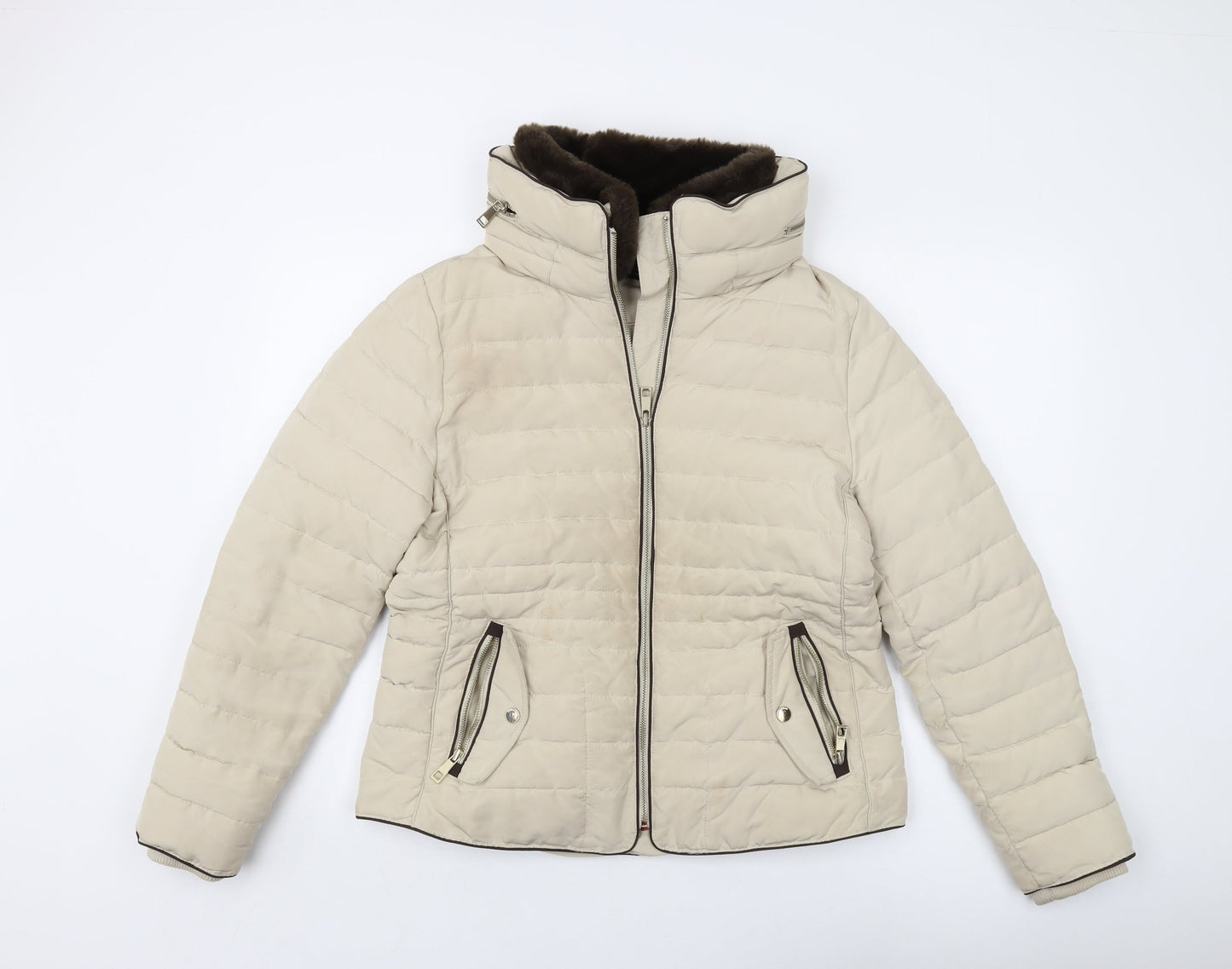 Womens UK Size 14 Marks and Spencer Beige Jacket