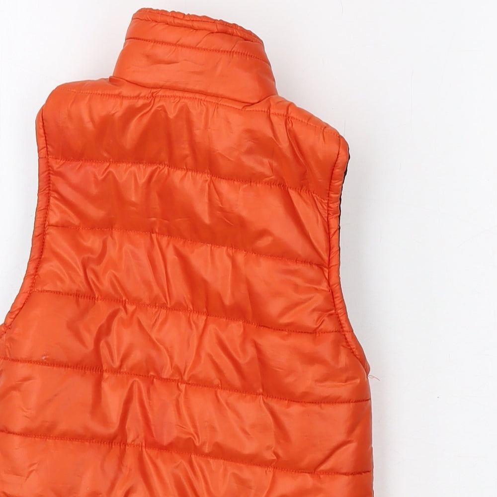 Mincirik Boys Orange Gilet Waistcoat Size 4 Years Zip
