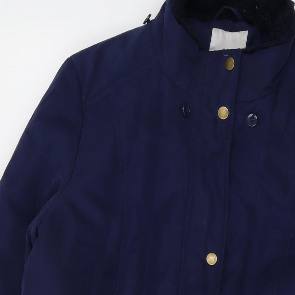John Lewis Womens Blue Jacket Size 14 Zip