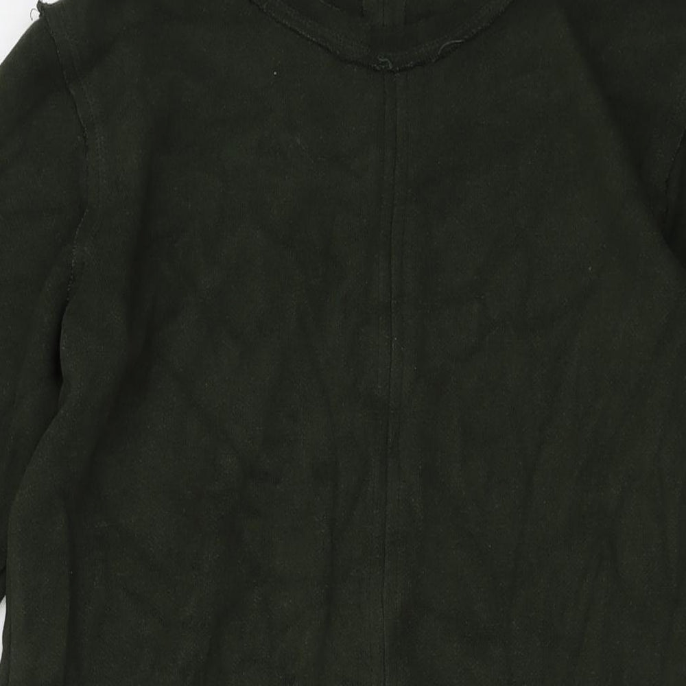 Womens UK Size M Zara Green Tunic Blouse