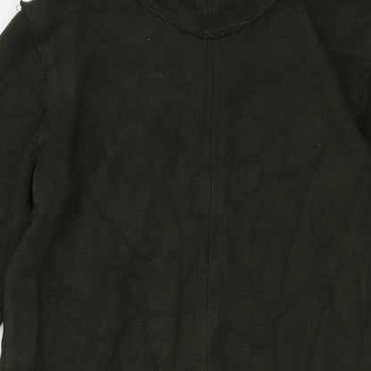 Womens UK Size M Zara Green Tunic Blouse