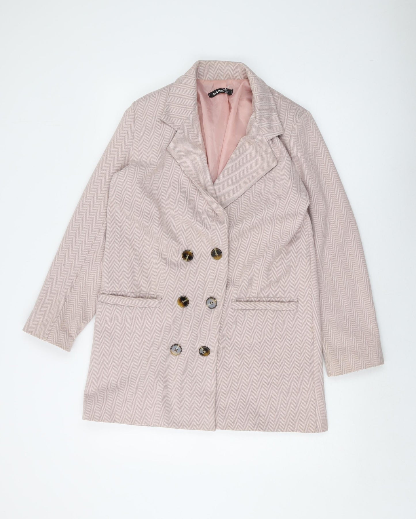 Womens UK Size 8 Boohoo Pink Jacket