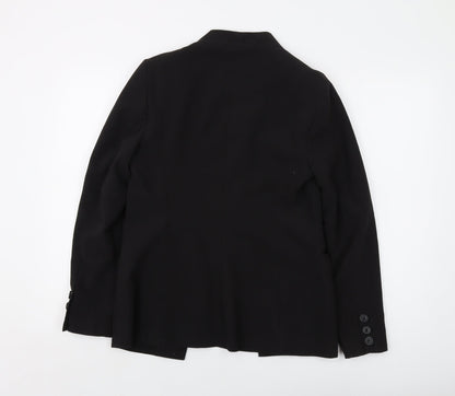 New Look Womens Black Jacket Size 10 Button