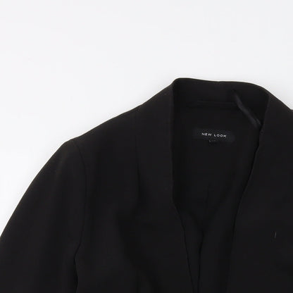 New Look Womens Black Jacket Size 10 Button
