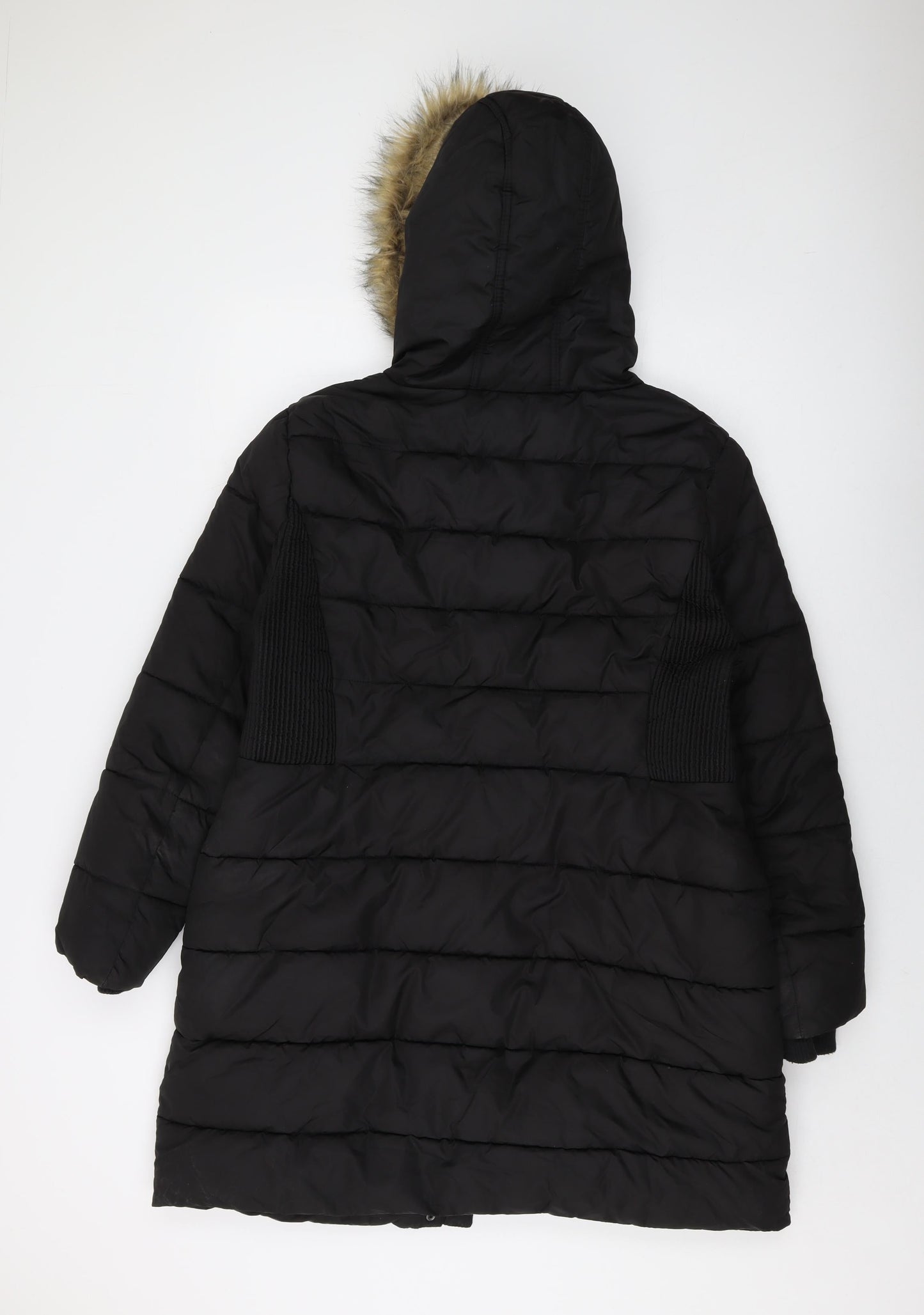 Bonmarché Womens Black Jacket Size 16 Zip