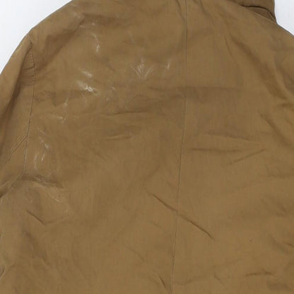 New Looj Womens Beige Parka Jacket Size 12 Zip