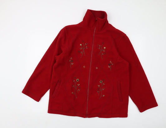 Classics Womens Red Jacket Size 12 Zip