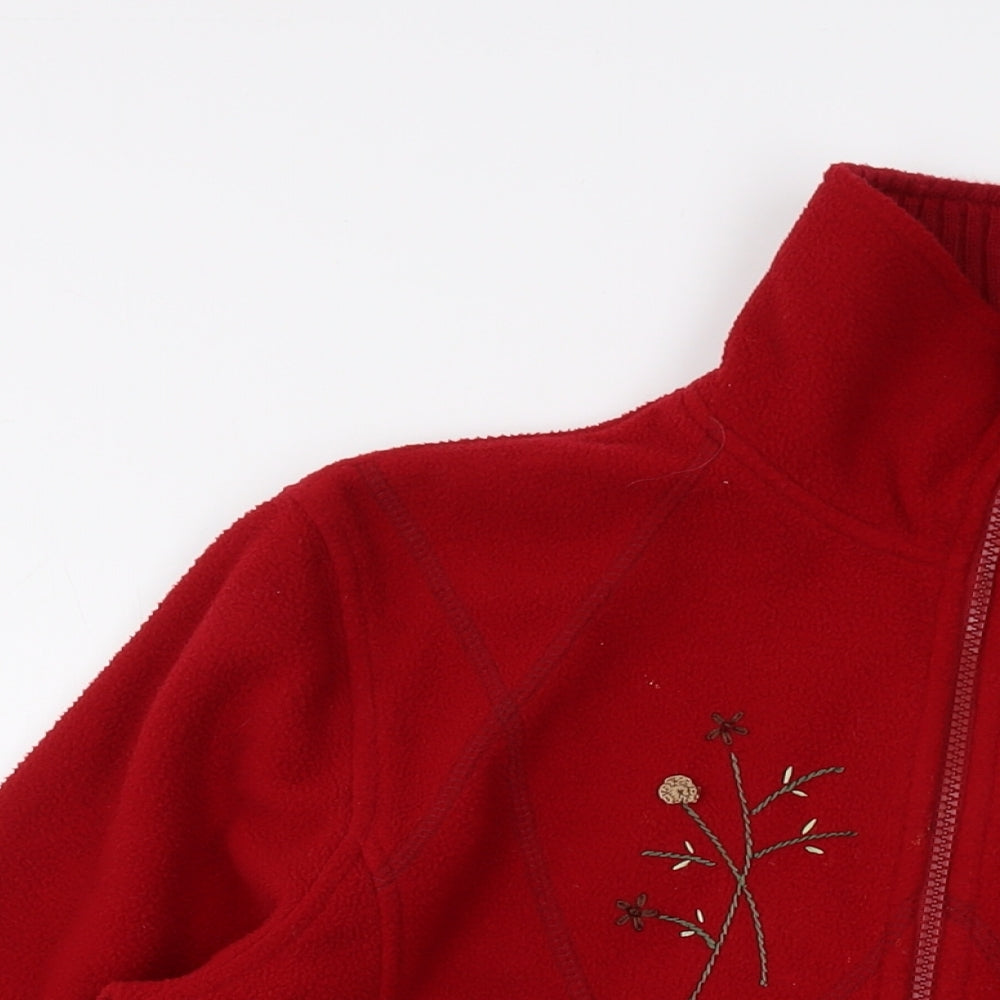 Classics Womens Red Jacket Size 12 Zip