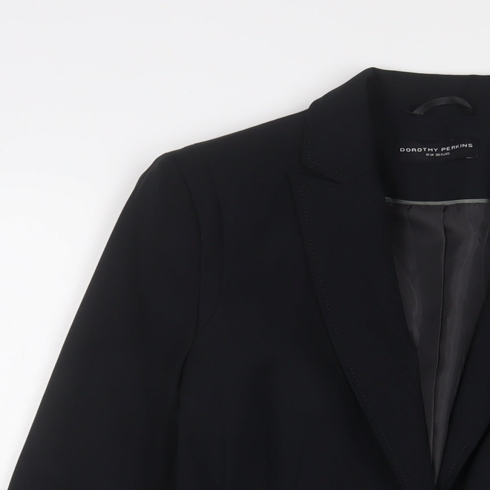 Womens UK Size 10 Dorothy Perkins Black Jacket