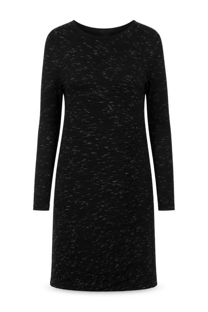 H&M Womens Grey Geometric Viscose A-Line Size M Boat Neck Pullover