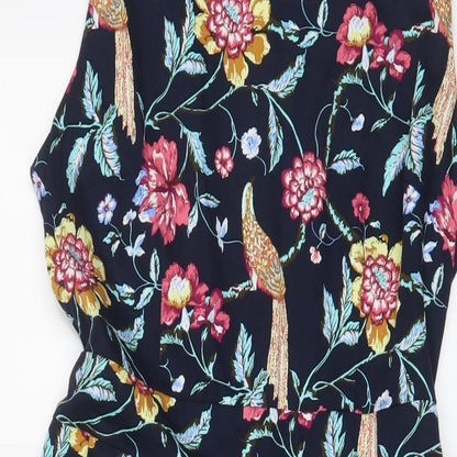 Stella Womens Multicoloured Fair Isle Cotton A-Line Size 12 Boat Neck Zip