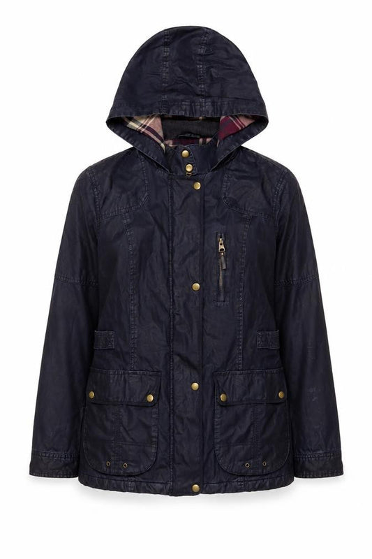 Indigo Womens Blue Jacket Coat Size 14 Zip