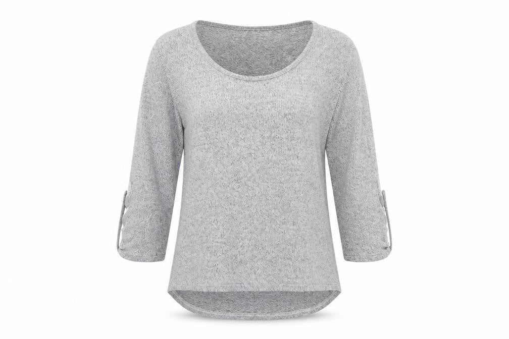 Womens UK Size L COIN 1804 Grey Basic T-Shirt