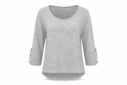 Womens UK Size L COIN 1804 Grey Basic T-Shirt