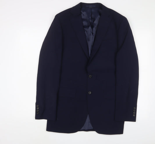 Mens UK Size 38 Marks and Spencer Regular Blue Suit Jacket