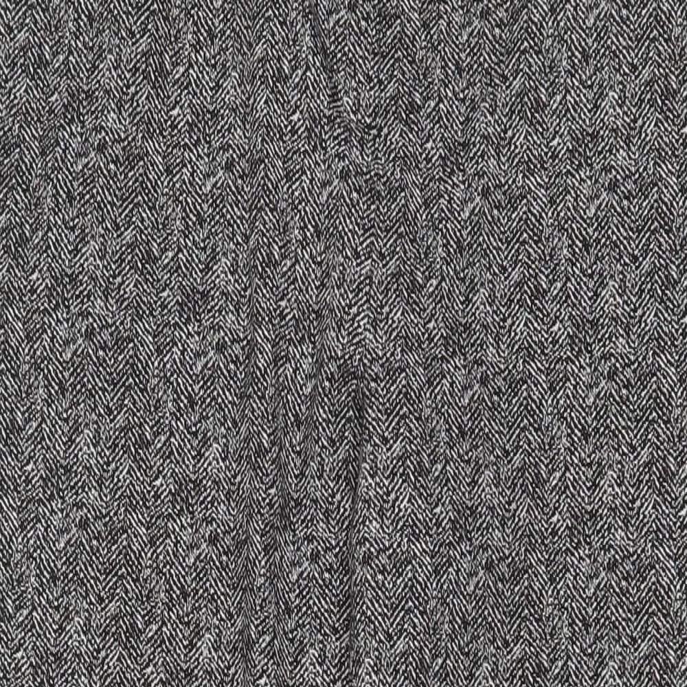 Classic Womens Grey Polyester Trousers Size 14 L29 in Regular Hook & Eye