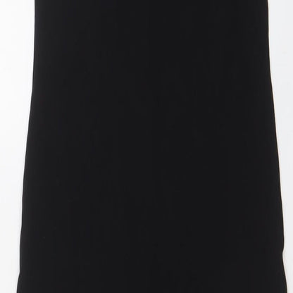 H&M Womens Black Cotton Bodycon Size S Scoop Neck Pullover