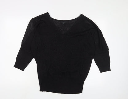 Womens UK Size 12 NEXT Black Pullover Jumper