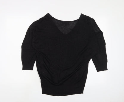 Womens UK Size 12 NEXT Black Pullover Jumper