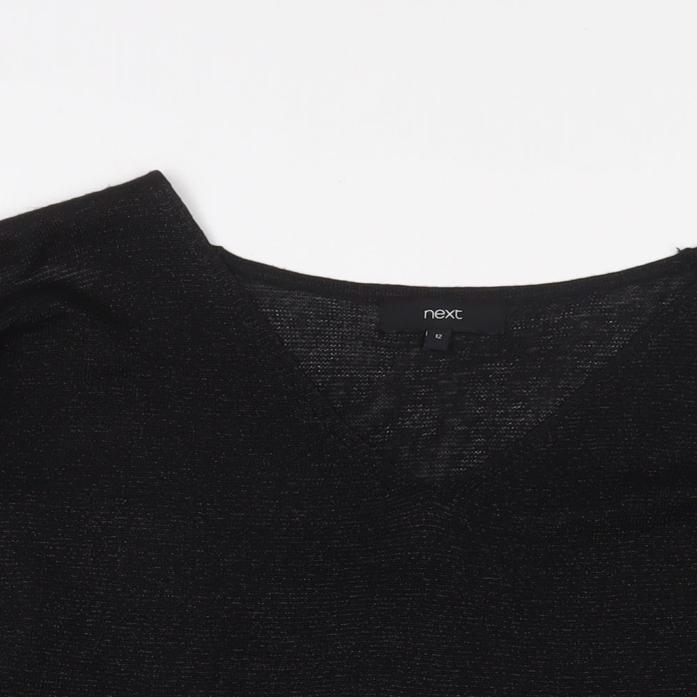 Womens UK Size 12 NEXT Black Pullover Jumper