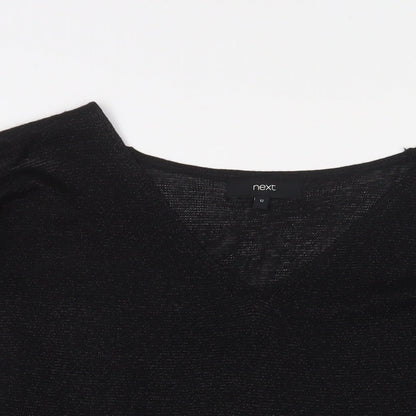 Womens UK Size 12 NEXT Black Pullover Jumper