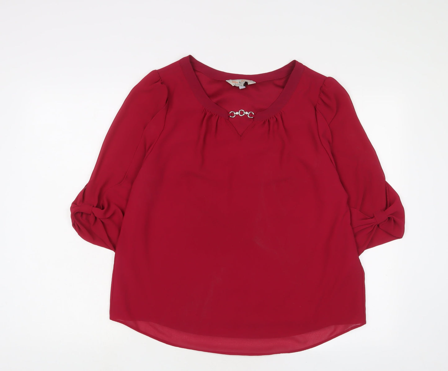 Womens UK Size 14 Dorothy Perkins Pink Basic Blouse