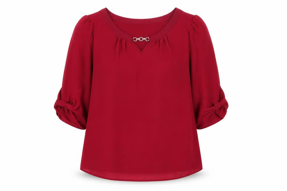 Womens UK Size 14 Dorothy Perkins Pink Basic Blouse