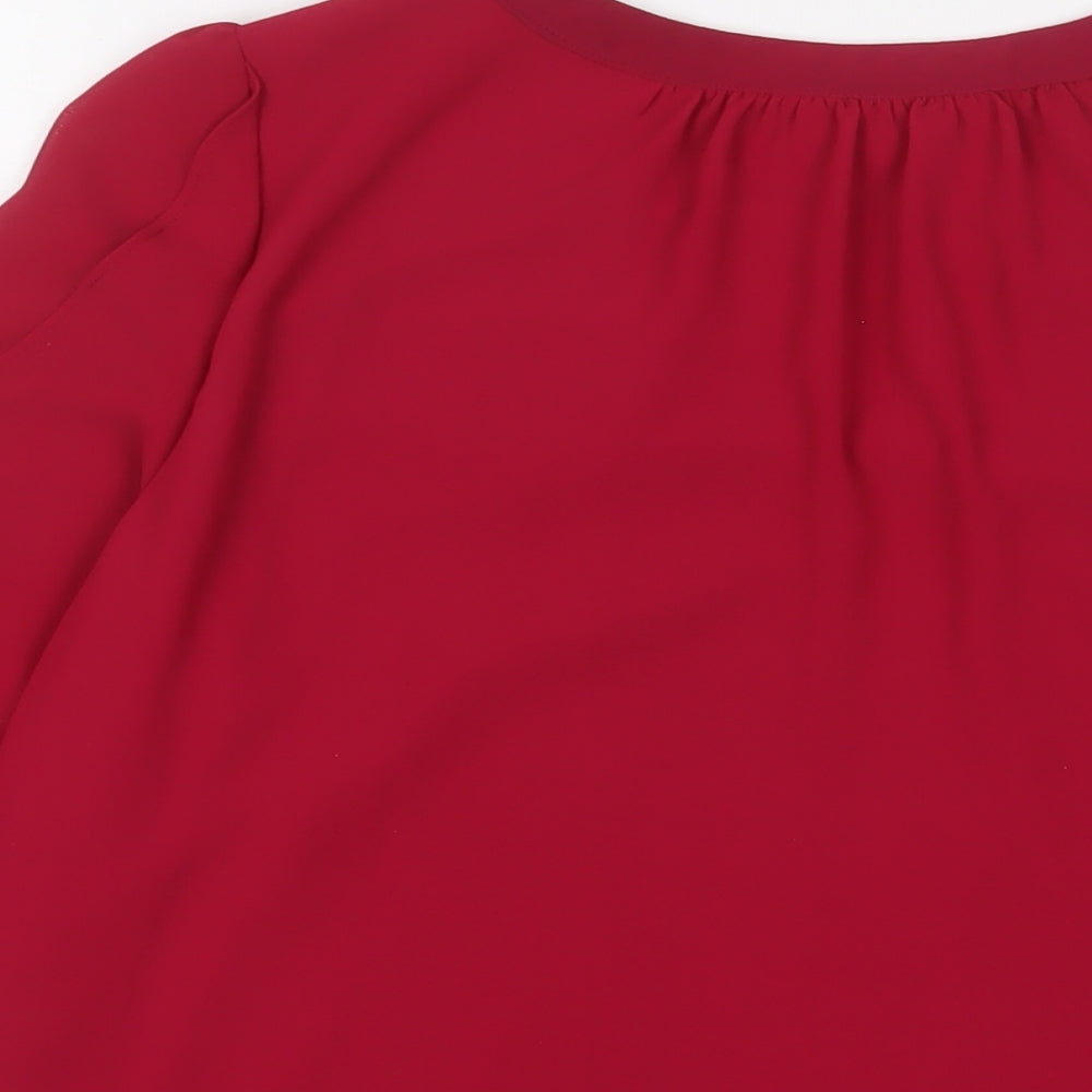 Womens UK Size 14 Dorothy Perkins Pink Basic Blouse